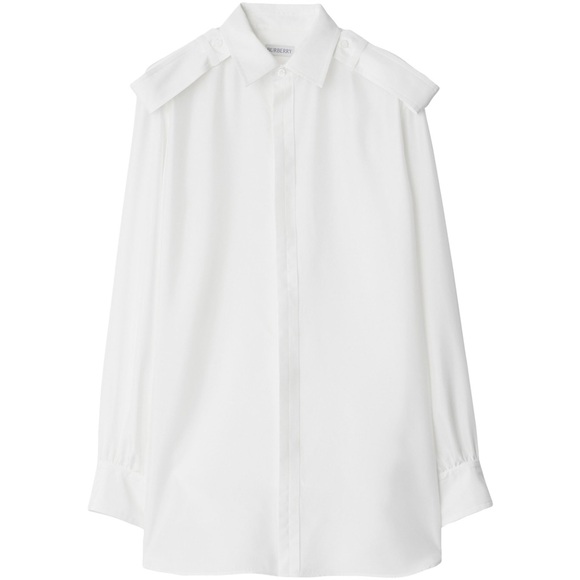 100% Silk Burberry Blouse - Picture 6 of 7